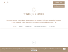 Tablet Screenshot of kleijngeluck.nl